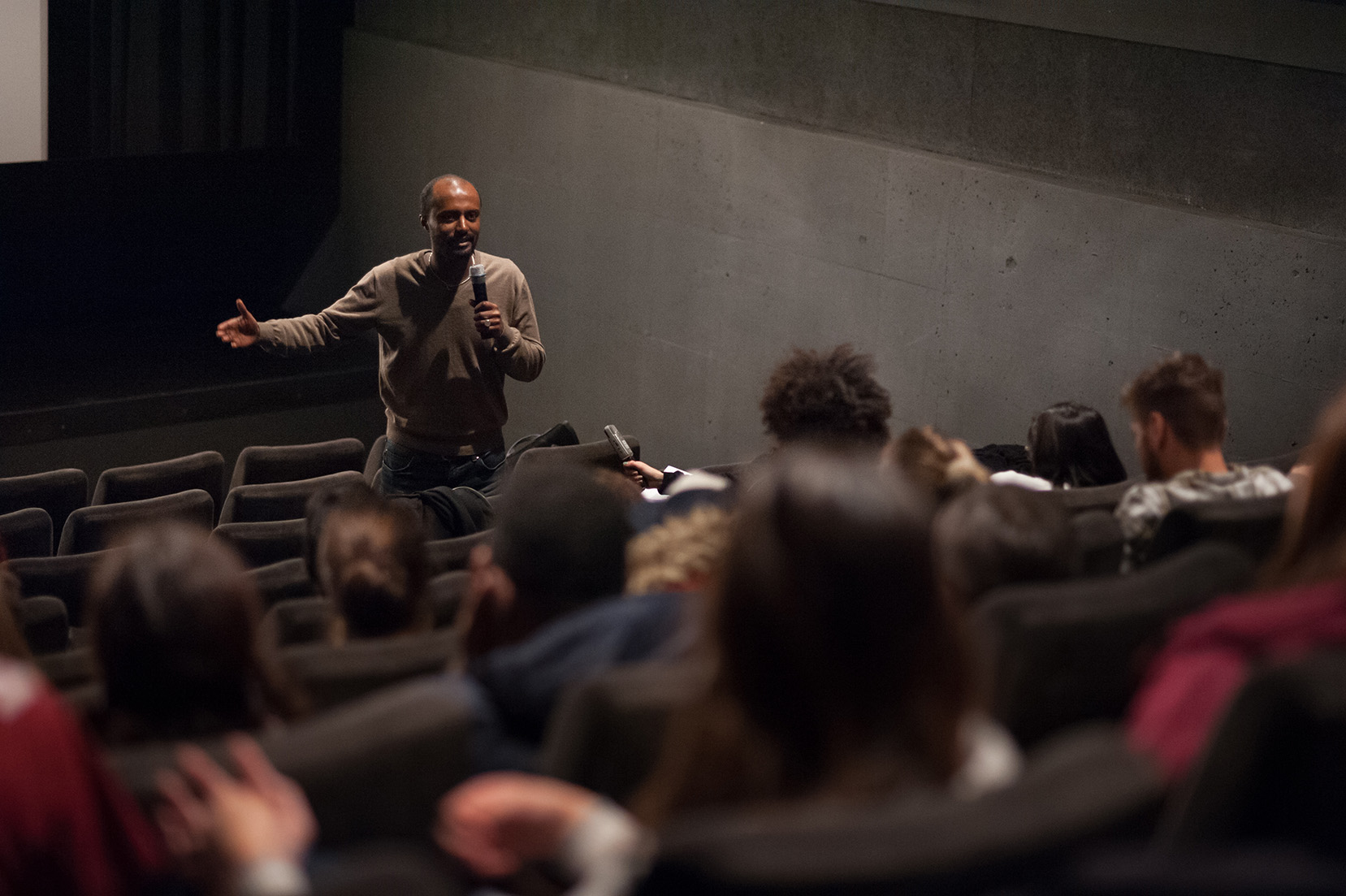 Screening of Dagmawi Yimer's film Va’Pensiero-Walking stories followed by and open discussion at Leokino (Innsbruck) 23.03.2015 Photos by Daniel Jarosch